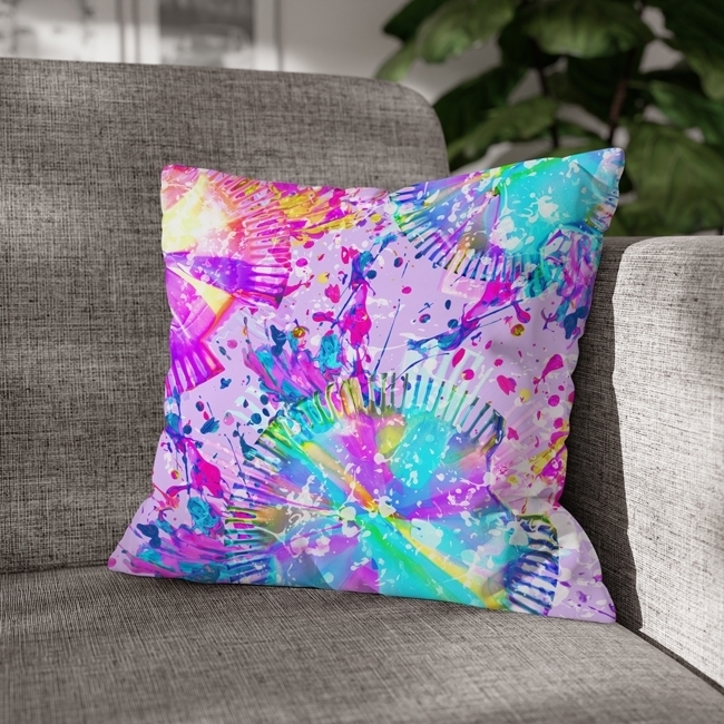 Full-size image of Picture of Melody, Scarlett Matulis Cozy Jelly Throw Pillow